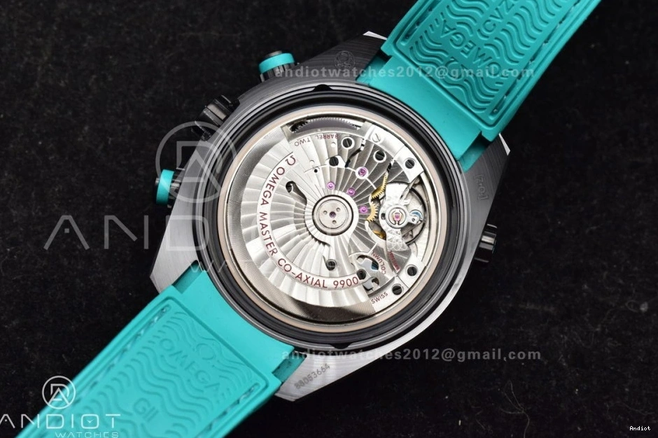 Edition 1:1 Rubber Black M+SF Strap Blue Ocean Chrono Deep Dial Ceramic Planet Master on Best Black A9900 1227